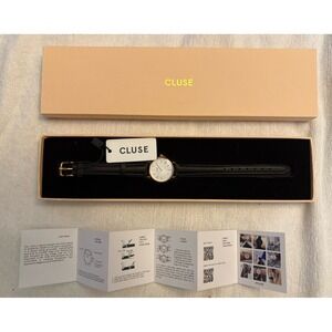 CLUSE of Amsterdam Quartz‎ Watch Leather Strap White Dial NWT Water Resistant